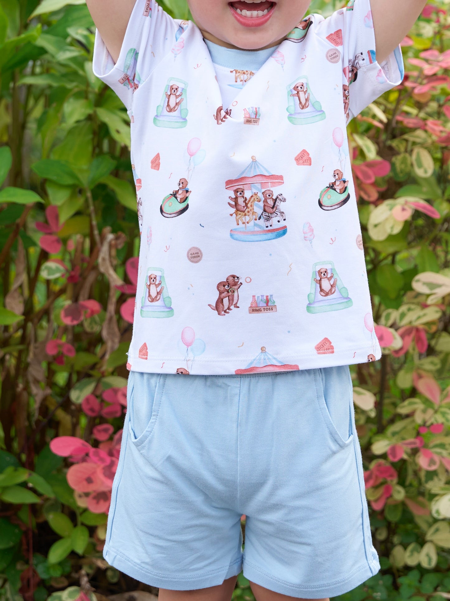 Otters in the Carnival - 2pc Day Wear Set & Dress