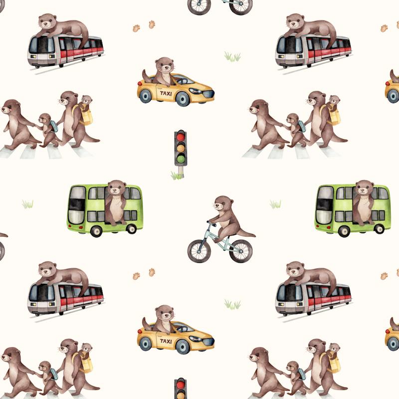 Otters in the City - Pyjamas Set
