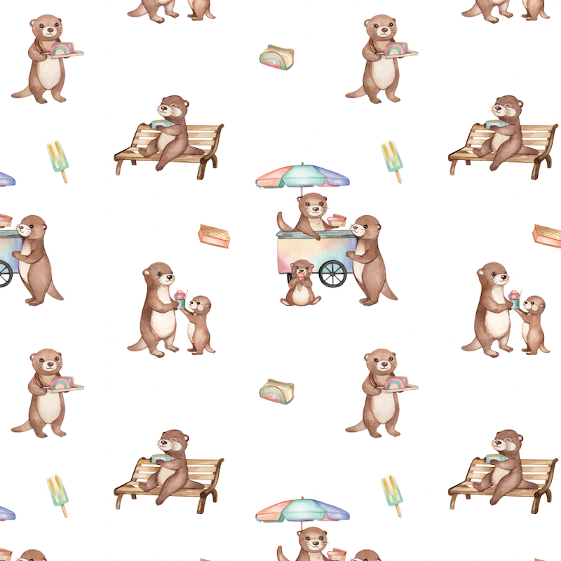 Otters jiak Ice Cream - Sleepy Zippy
