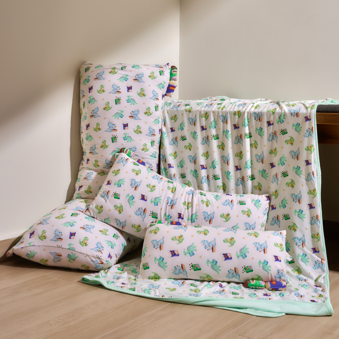Cereal Dinosaurs - Cuddly Pillows