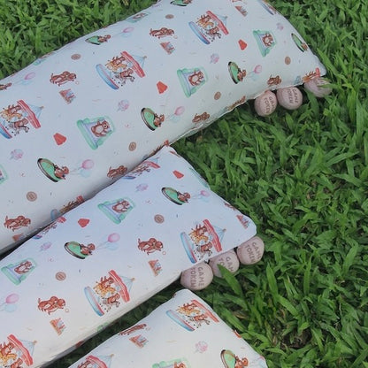Otters in the Carnival - Cuddly Pillows