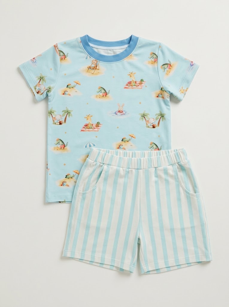 Animals by the Beach - 2pc Day Wear Set
