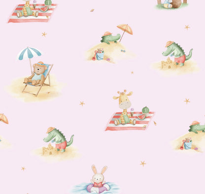 Animals by the Beach - 2pc Pyjamas Set