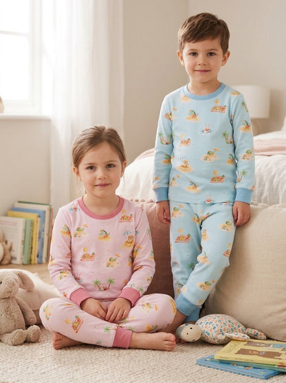 Animals by the Beach - 2pc Pyjamas Set