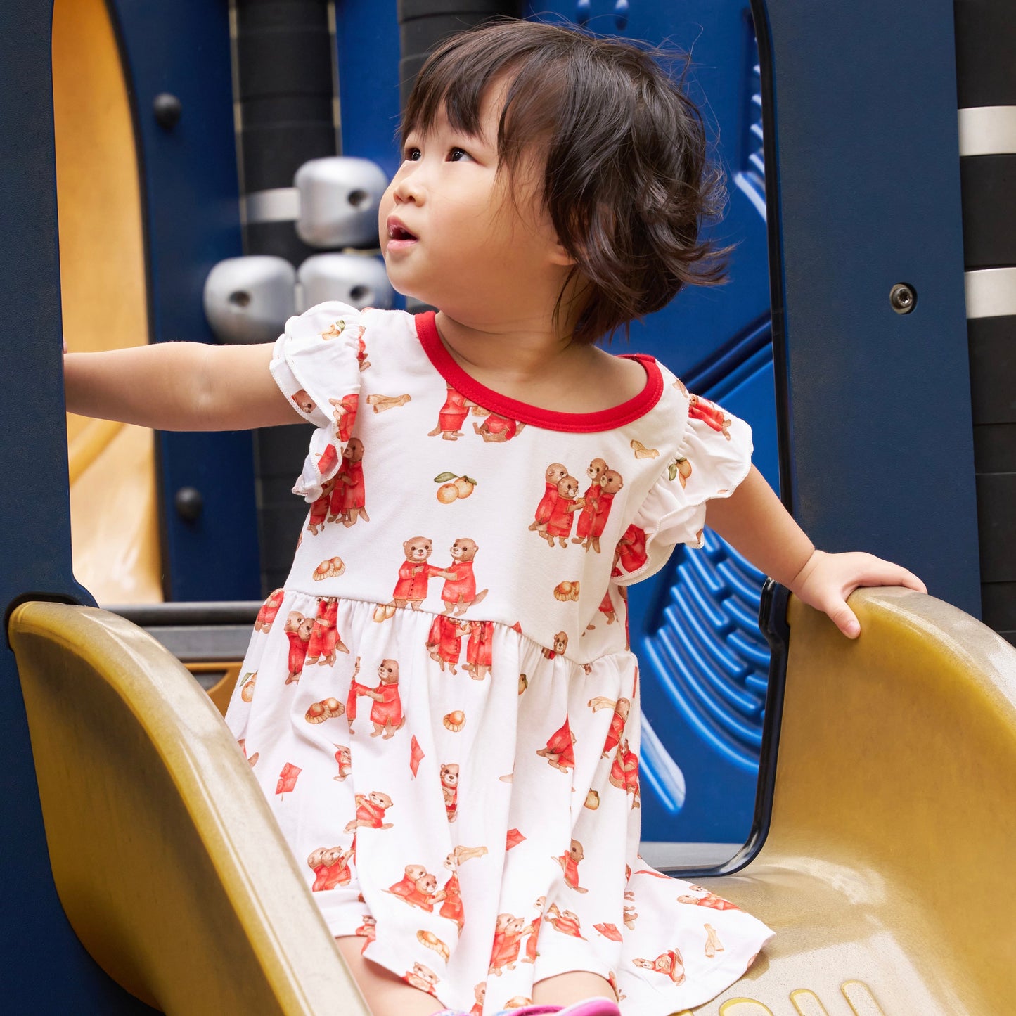 Otters go 拜年 - 2pc Day Wear Set & Dress