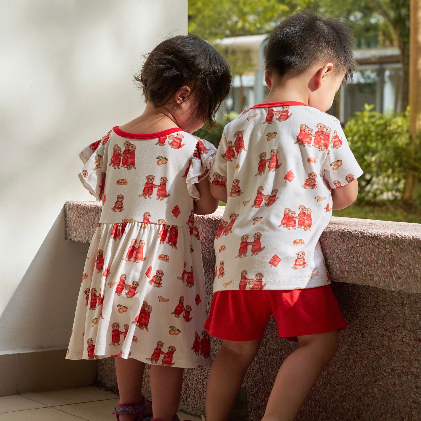 Otters go 拜年 - 2pc Day Wear Set & Dress